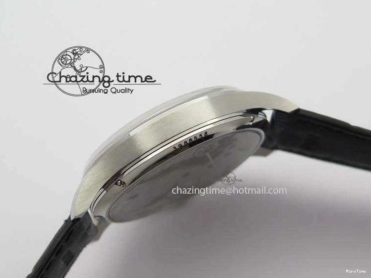 MIROTIME 0127 Effortless Portuguese IW544404 SS White Dial On Black Leather Strap A 7257